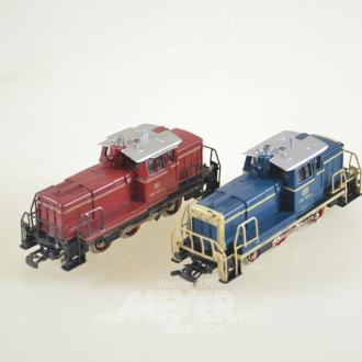 2 Diesel-Rangier-Loks, 3065 DB 260 417-1