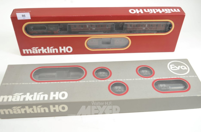 Dampf-Lok mit 4 Personen-Waggons 2858