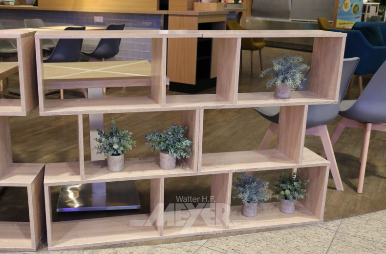 8 Regale/ Raumtrenner VICCO, Buchedekor,