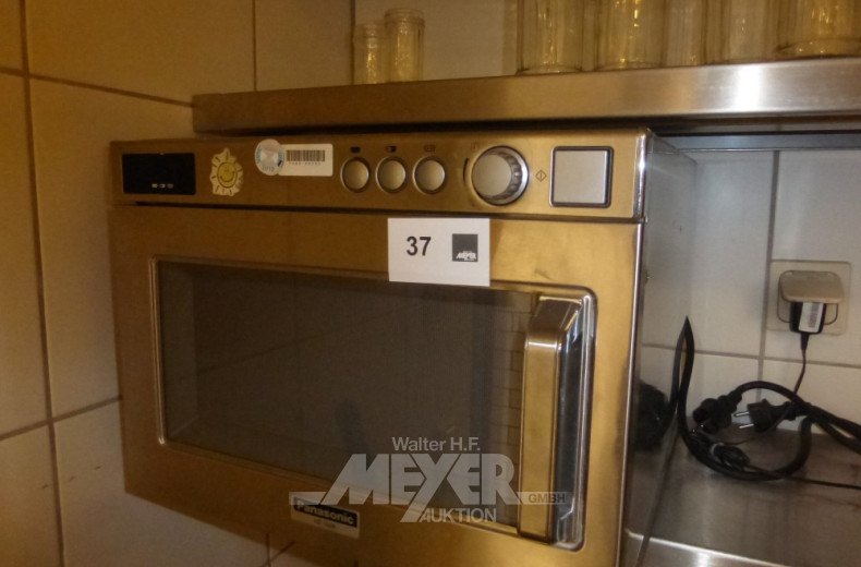 Industriemikrowelle, Edelstahl,