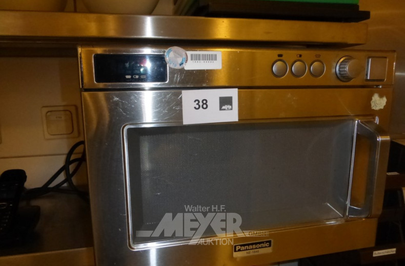 Industriemikrowelle, Edelstahl,