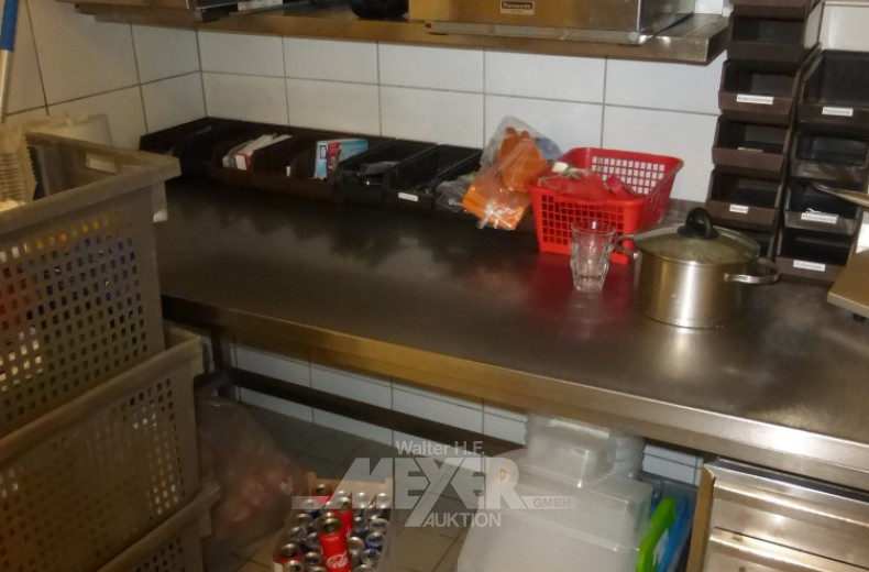 Wandregal, Edelstahl, 2 Lagen mit