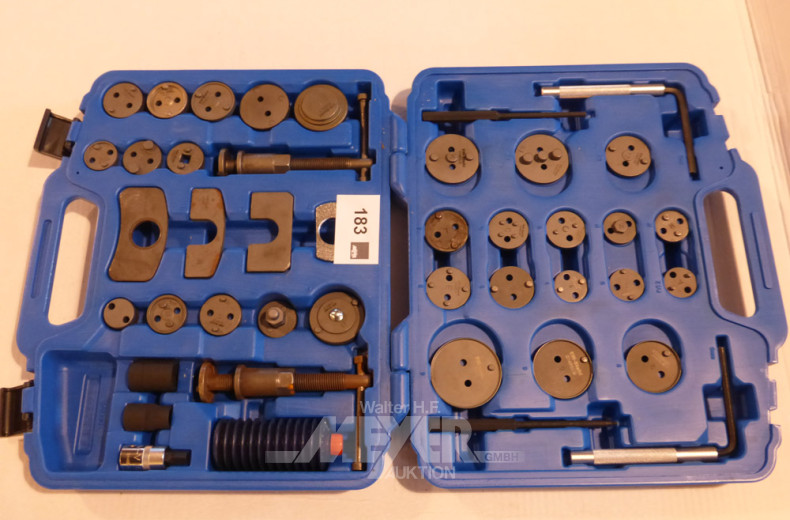 Kasten mit Bremsenrückstellungs-Werkzeug