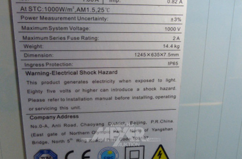 19 Solar-/Photovoltaikmodule