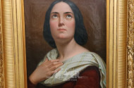 Gemälde ''Nach oben blickende Dame''