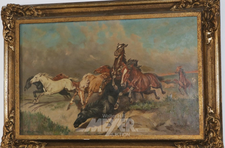 Gemälde ''Wildpferde''