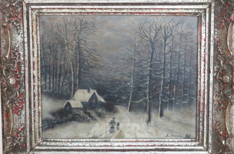 Gemälde ''Winterliche Abendlandschaft''