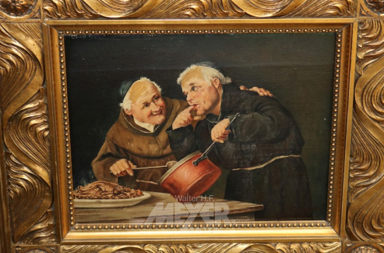 Gemälde ''Mönche beim Kochen''