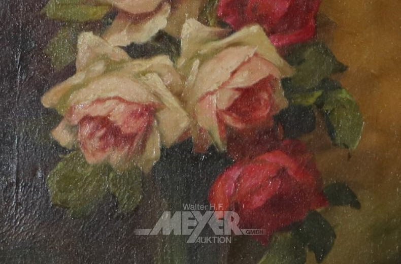 Paar Gemälde ''Blumenstillleben Nelken