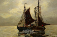 Gemälde ''Fischerboote''