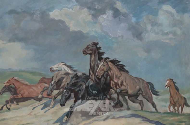 Gemälde ''Galoppierende Pferde''