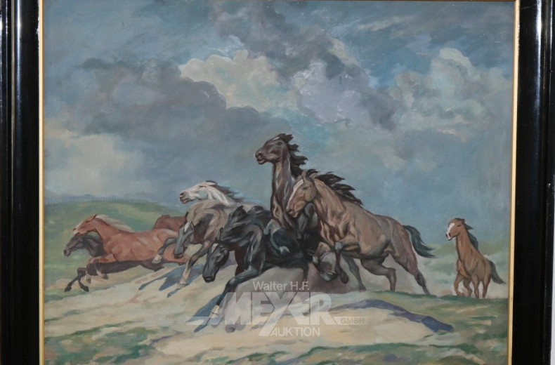 Gemälde ''Galoppierende Pferde''
