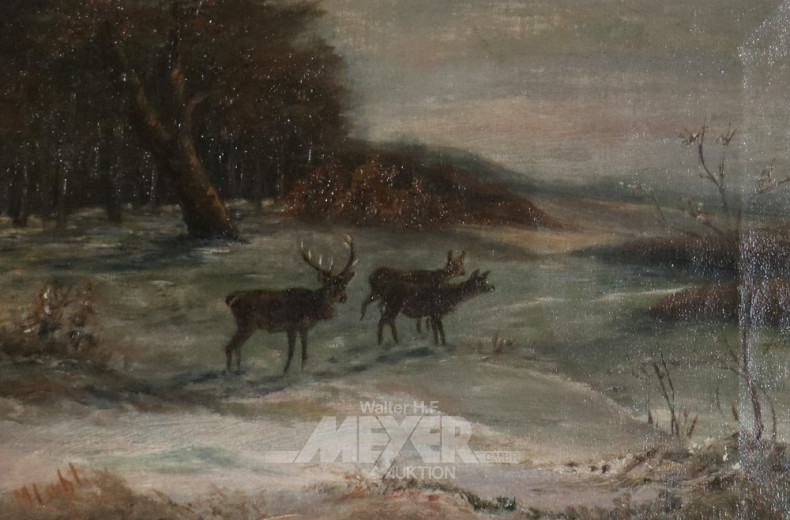 Gemälde ''Winterliche Landschaft mit