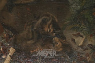 Gemälde ''Kämpfende Hunde''