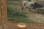 Gemälde ''Kuh am Brunnen''