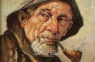 Gemälde ''Portrait eines Fischers