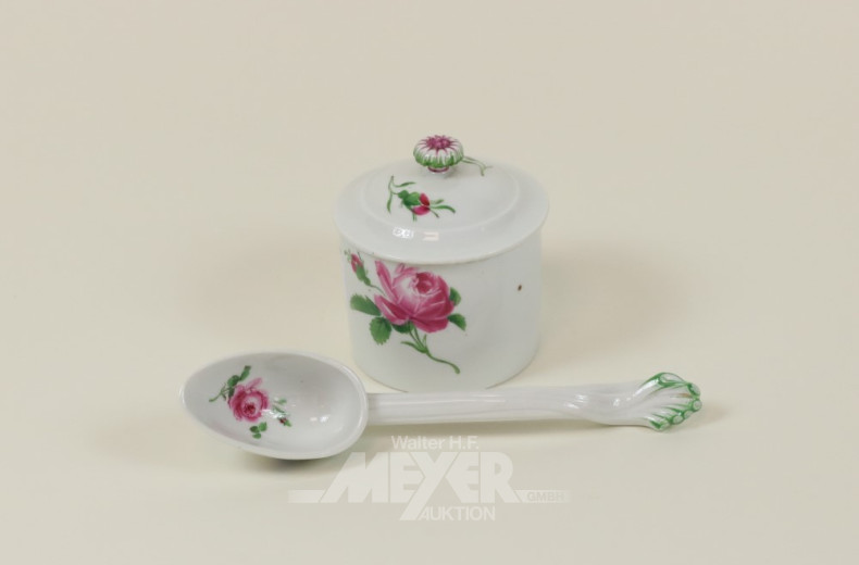 Deckeldose, Meißen, minim. bestoßen