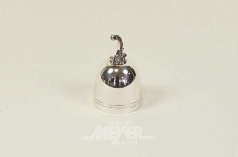 kl. Tischglocke, 925er Silber,