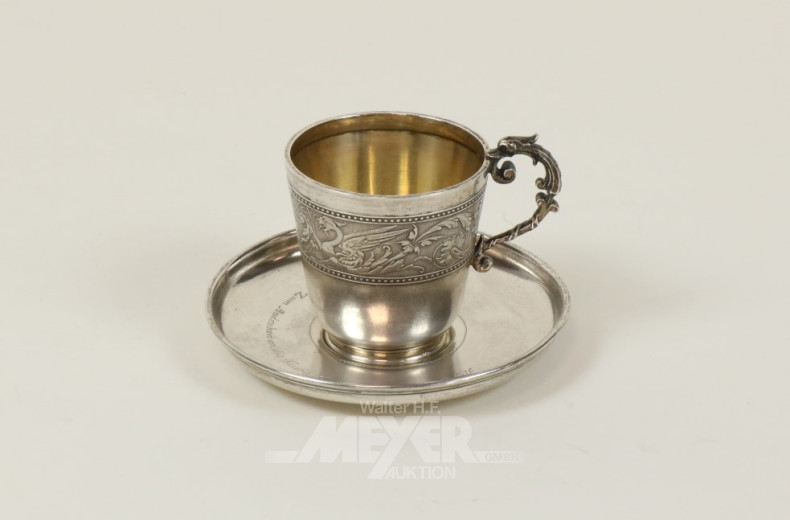 Taufbecher, 800er Silber