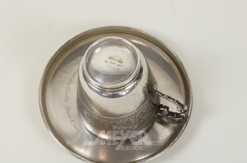 Taufbecher, 800er Silber