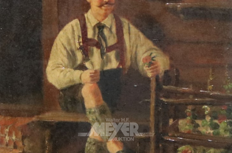 Paar Gemälde/Gegenstücke