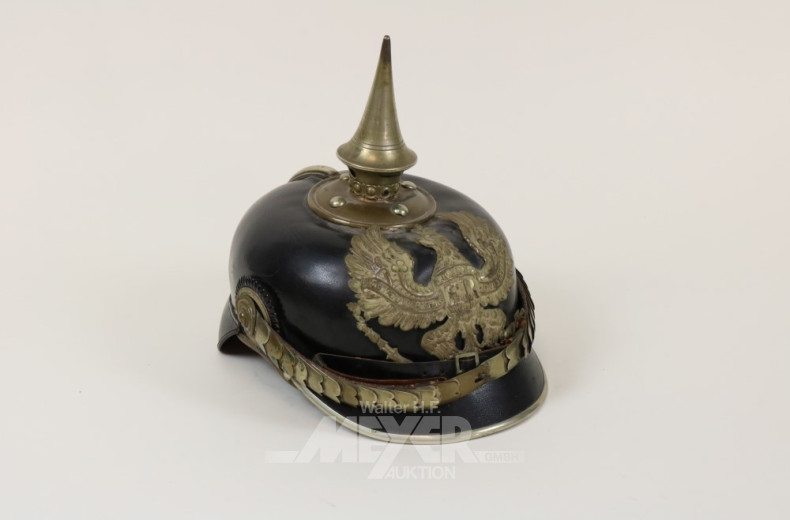 Pickelhaube um 1900, guter Erhaltungs-