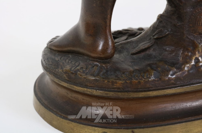 Bronze-Figur ''musizierender Jüngling''