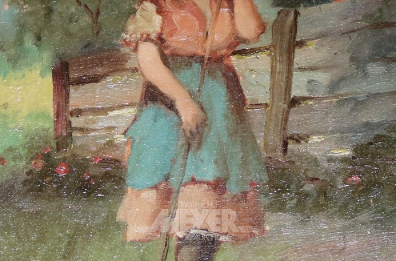 Paar Gemälde/Gegenstücke