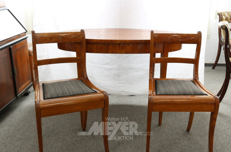 kl. Salon-Tischgruppe, 19 Jh.