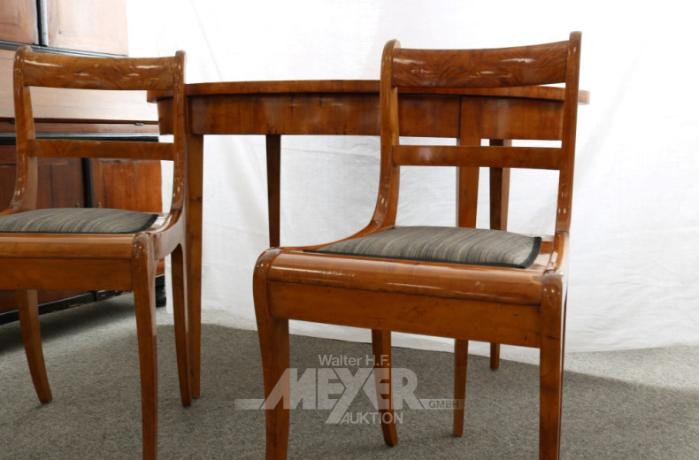 kl. Salon-Tischgruppe, 19 Jh.