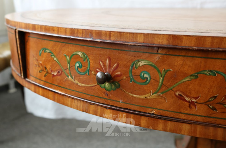 runder Trommeltisch, England 19 Jh.,