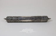asiat. Briefbehälter mit Gravur, Silber