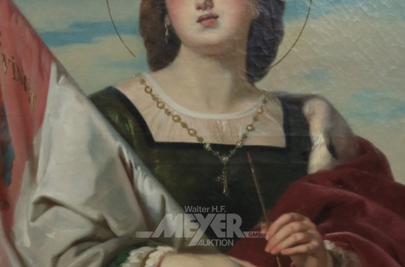 Gemälde ''Portrait einer Heiligen mit