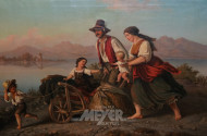 Gemälde ''Heimkehrende Bauernfamilie''