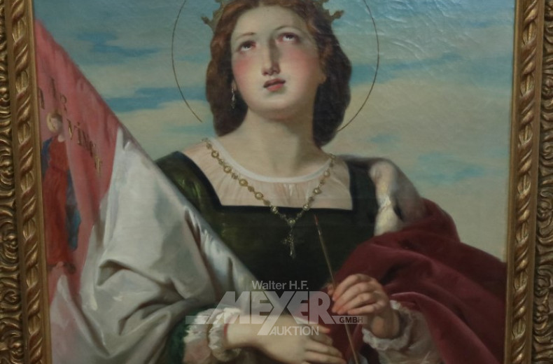 Gemälde ''Portrait einer Heiligen mit