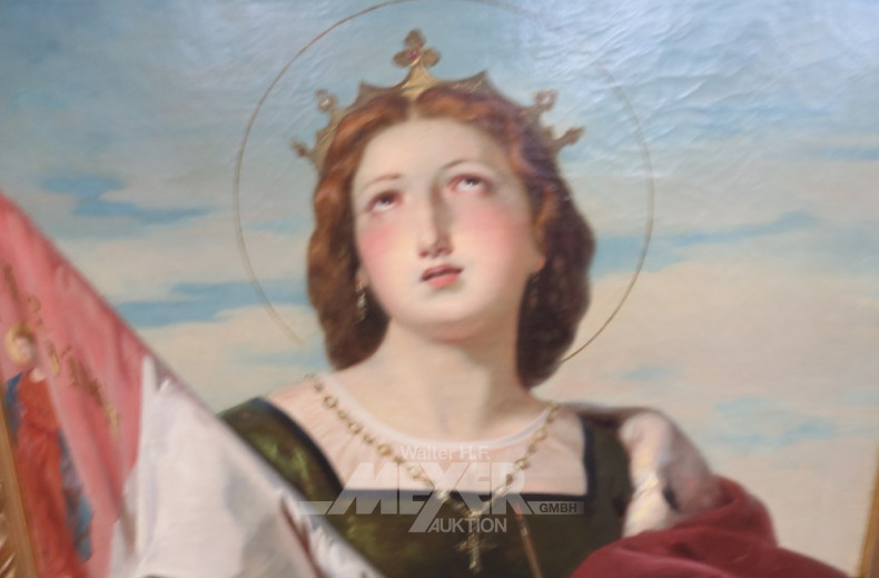 Gemälde ''Portrait einer Heiligen mit