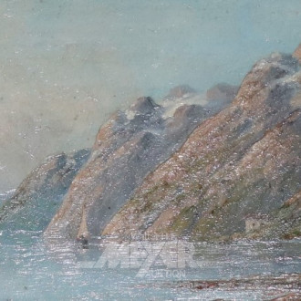 2 Gemälde/Gegenstücke ''Fjordlandschaften''