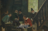 Gemälde ''Hanseatische Kaufmannsleute''