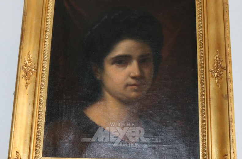 Gemälde ''Damenportrait Biedermeier''