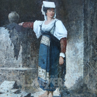 Gemälde ''Barfüßige Italienerin