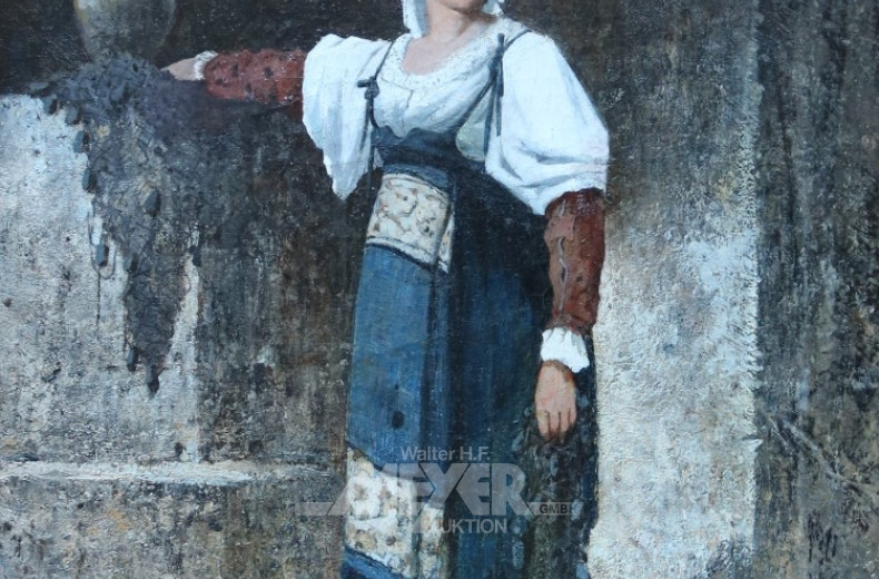 Gemälde ''Barfüßige Italienerin