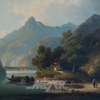 Gemälde ''Königssee mit Staffagen''