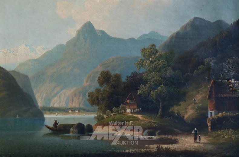 Gemälde ''Königssee mit Staffagen''