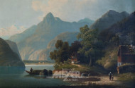Gemälde ''Königssee mit Staffagen''