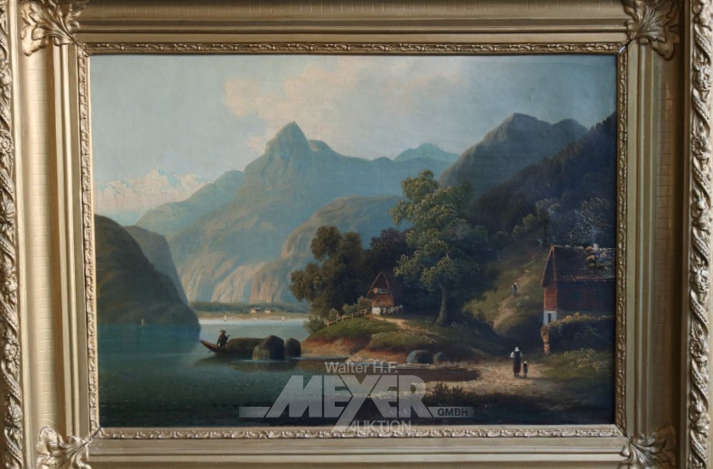 Gemälde ''Königssee mit Staffagen''