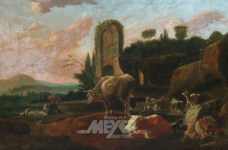 Gemälde ''Romantische Landschaft mit