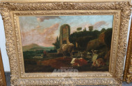 Gemälde ''Romantische Landschaft mit