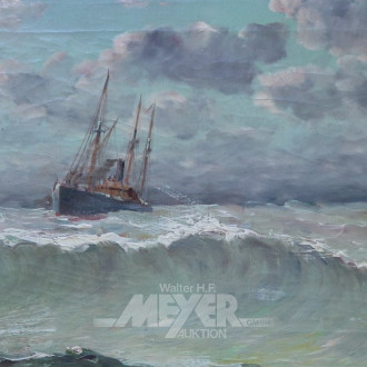 Gemälde ''Dampfer auf hoher See''