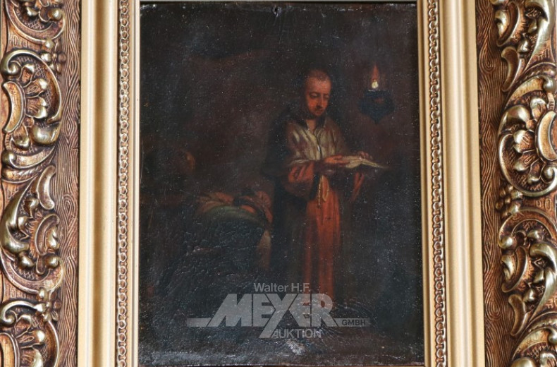 kl. Gemälde ''Nachtgebet''