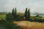 Gemälde ''Norddt. Landschaft''